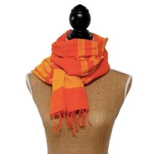 Hand made in Ethiopia cotton scarf